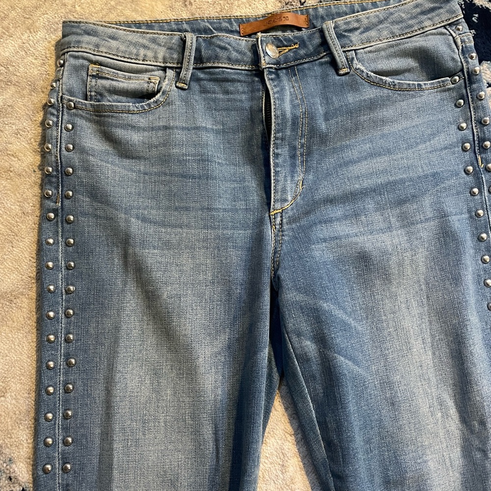 RARE Studded Joe’s Jeans Charlie high rise skinny cropped size 29